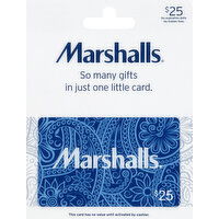 Marshalls Gift Card, $25 - 1 Each 