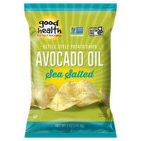 Good Health Potato Chips, Kettle Style, Avocado Oil, Sea Salt - 5 Ounce 