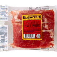 BEAR CREEK Salt Pork, Uncooked, Cured Sliced - 12 Ounce 