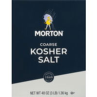 Morton Kosher Salt, Coarse - 48 Ounce 