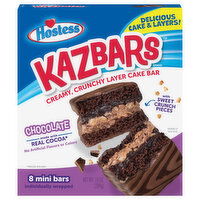 Hostess Cake Bar, Chocolate, Mini - 8 Each 