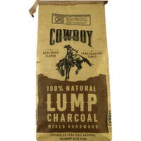 Cowboy Lump Charcoal, 100% Natural, Mixed Hardwood - 8.8 Pound 