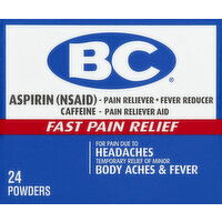 B&C Pain Relief, Fast, Powders - 24 Each 