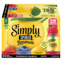 Simply Spiked Beer, Lemonade, Variety Pack - 12 Each 