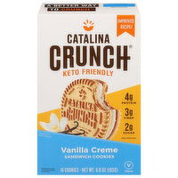 Catalina Crunch Sandwich Cookies, Keto Friendly, Vanilla Creme - 16 Each 