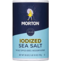 Morton Sea Salt, Iodized - 26 Ounce 