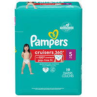 Pampers Diapers, 5 (27+ lb), Jumbo Pack - 19 Each 