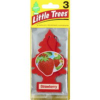 Little Trees Air Fresheners, Strawberry - 3 Each 