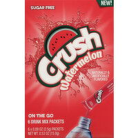 Crush Drink Mix Packets, Sugar Free, Watermelon, On The Go