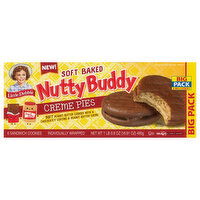 Little Debbie Creme Pies, Nutty Buddy, Soft Baked, Big Pack - 6 Each 