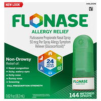 Flonase Allergy Relief, Nasal Spray, Full Prescription Strength, 50 mcg