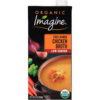 Imagine Organic Low Sodium Free Range Chicken Broth - 32 Fluid ounce 