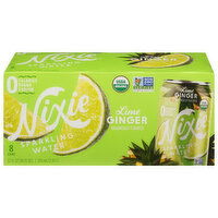 Nixie Sparkling Water, Lime Ginger - 8 Each 