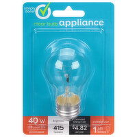 Simply Done Light Bulb, Appliance, Clear Bulb, 40 Watts - 1 Each 