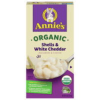 Annie's Macaroni & Cheese, Organic, Shells & White Cheddar - 6 Ounce 