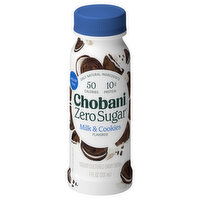 Chobani Dairy Drink, Zero Sugar, Yogurt-Cultured, Milk & Cookies Flavored - 7 Fluid ounce 