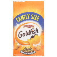 Goldfish Snack Crackers, Baked, Xtra Cheddar, Family Size