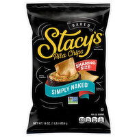 Stacy's Pita Chips, Simply Naked, Baked, Sharing Size - 16 Ounce 