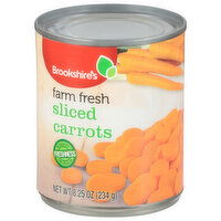 Brookshire's Farm Fresh Sliced Carrots, No Salt Added - 8.25 Ounce 