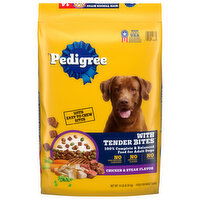 Pedigree Dog Food, Chicken & Steak Flavor, with Tender Bites - 14 Pound 