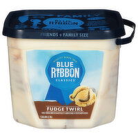 Blue Ribbon Classics Frozen Dairy Dessert, Fudge Twirl, Friends + Family Size - 1 Gallon 