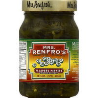 Mrs. Renfro's Jalapeno Peppers, Nacho Sliced - 16 Ounce 