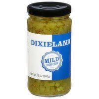 Dixieland Pickles, Chow Chow, Mild - 12 Ounce 