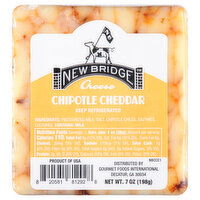 New Bridge Cheese, Chipotle Cheddar - 7 Ounce 