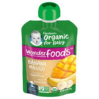 Gerber Banana Mango, Wonderfoods, Sitter 2nd Foods - 3.5 Ounce 