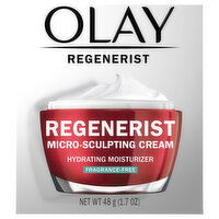 Olay Hydrating Moisturizer, Fragrance Free, Micro-Sculpting Cream - 1.7 Ounce 