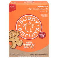 Buddy Biscuits Treats for Dogs, with Natural Peanut Butter, Soft & Chewy, Oven-Baked - 16 Ounce 