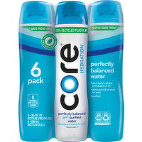 Core Hydration Water, Perfectly Balanced, 6 Pack - 6 Each 