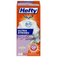 Hefty Tall Kitchen Bags, Drawstring, Lavender & Sweet Vanilla, 13 Gallon - 40 Each 