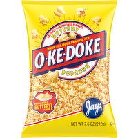 O-Ke-Doke Popcorn, Buttery - 7.5 Ounce 