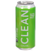 Clean Cause Yerba Mate, Sparkling, Lemon Lime