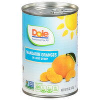 Dole Mandarin Oranges, in Light Syrup - 15 Ounce 