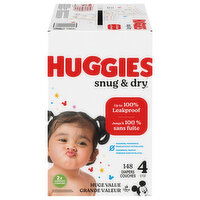 Huggies Diapers, Disney Baby, 4 (22-37 lb), Huge Value - 148 Each 