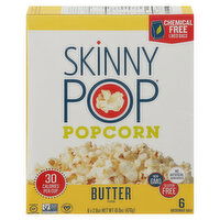 SkinnyPop Popcorn, Butter Flavor - 6 Each 