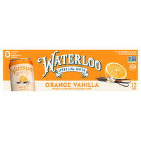 Waterloo Sparkling Water, Orange Vanilla - 12 Each 