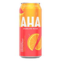 AHA Sparkling Water, Orange + Grapefruit - 1 Each 