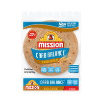 Mission Carb Balance, Whole Wheat Tortilla Wraps - 8 Ounce 