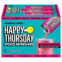 Happy Thursday Spiked Refreshers, Raspberry Dragonfruit - 12 Each