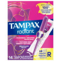 Tampax Tampons, Regular Absorbency, Unscented