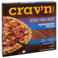 Crav'n Flavor Pizza, Pepperoni, Ultra Thin Crust - 16.8 Ounce 