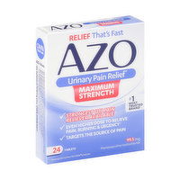 Azo Urinary Pain Relief, Maximum Strength, 97.5 mg, Tablets ( 24 count ) - 24 Each 