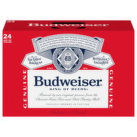 Budweiser Beer, 24 Pack - 24 Each 