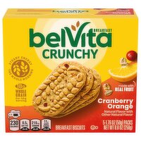 BELVITA Cranberry Orange Breakfast Biscuits, 5 Packs (4 Biscuits Per Pack) - 8.8 Ounce 