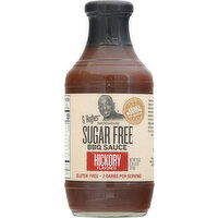 G Hughes BBQ Sauce, Sugar Free, Hickory Flavored, Smokehouse - 18 Ounce 