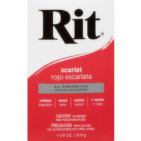 Rit All Purpose Dye, Scarlet - 1.125 Ounce 