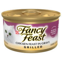 Fancy Feast Cat Food, Gourmet, Chicken Feast in Gravy, Grilled - 3 Ounce 